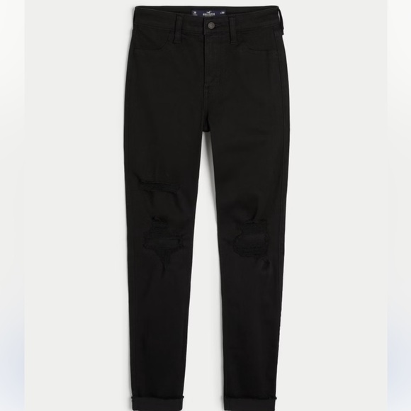 Black ripped skinny jeans - Picture 2 of 5